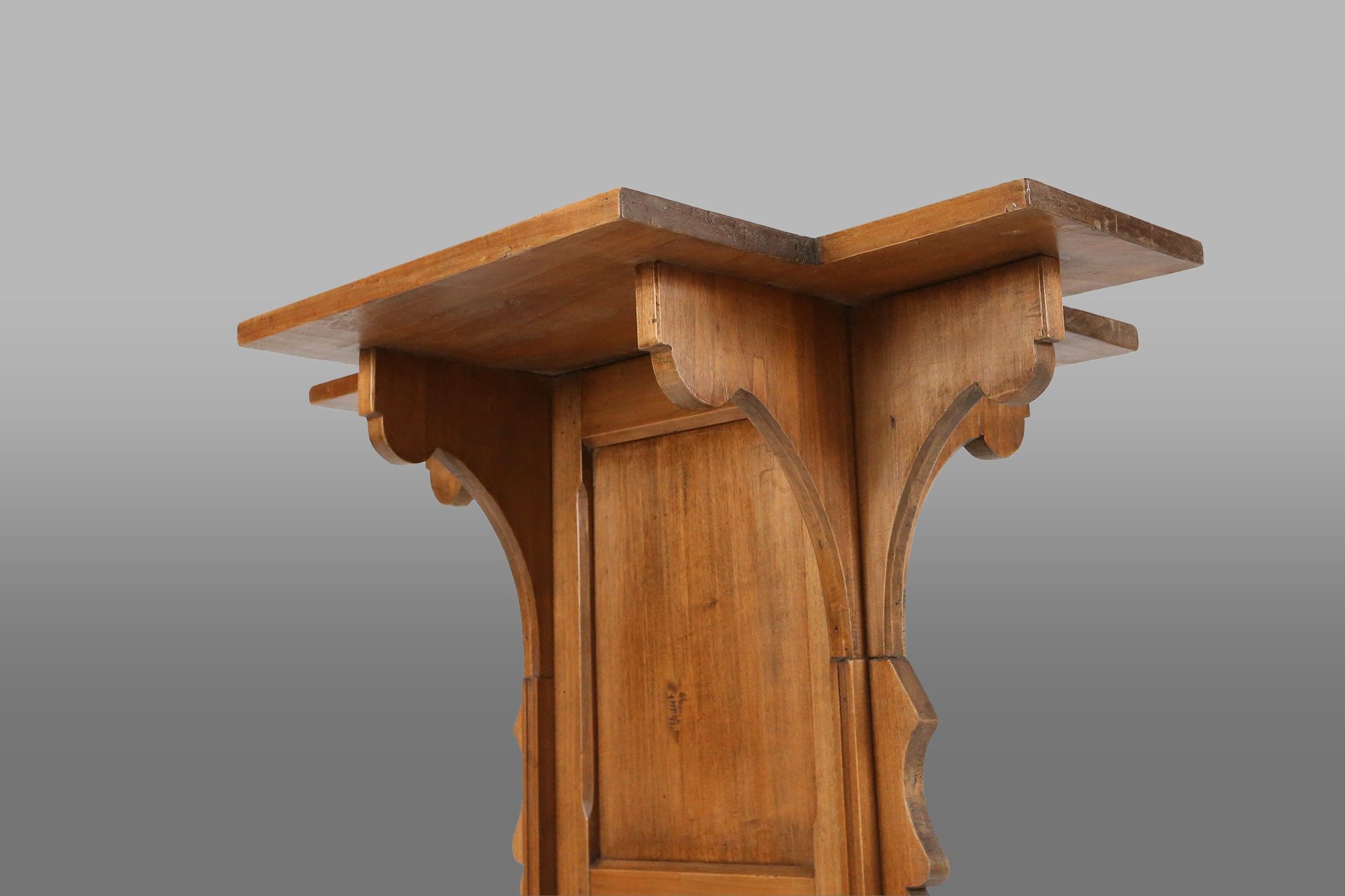 Church Console in solid wood, France ca. 1900thumbnail